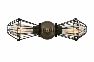 Praia Vintage Double Cage Wall Light